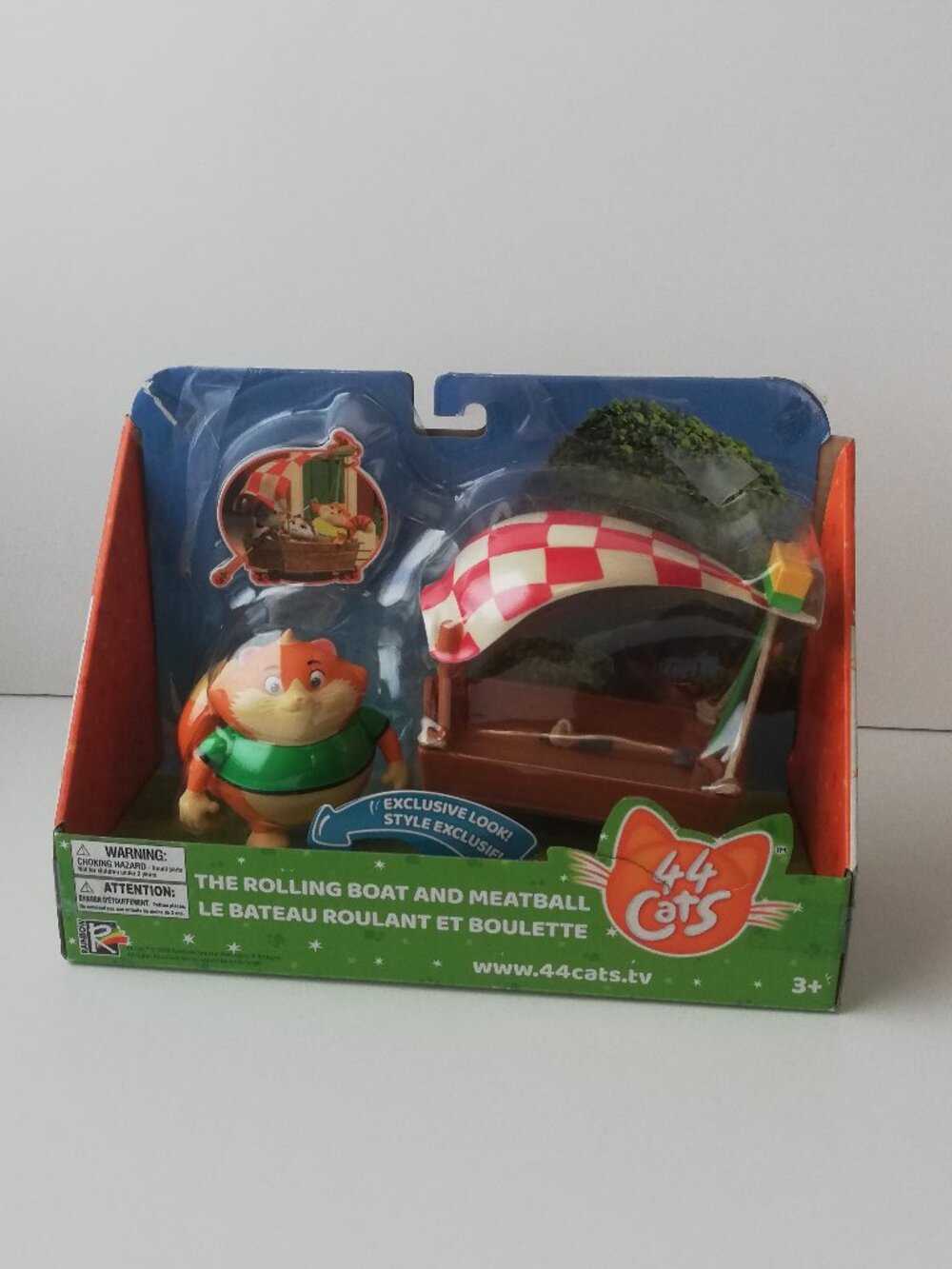 44 Cats "The Rolling Boat and Meatball" Vehicle & Figure Set - Smoby